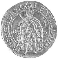 Leopold 1657-1705, dukat 1666, Krzemnica, Aw: Stojący król i litery K-B, Rw: Madonna, Huszar 1320,..