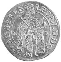 dukat 1685, Krzemnica, Aw: Stojący król i litery K-B, Rw: Madonna i litery K-B, Huszar 1323, Fr. -..