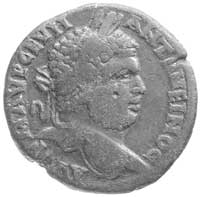 Tracja- Augusta Trajana, AE-30, Aw: Popiersie cesarza w wieńcu i napis w otoku, Rw: Nagi Apollo le..