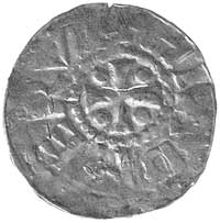 Dolna Saksonia- hrabia Dietmar syn Bernharda, denar, Aw: Krzyż, w polu cztery kulki i napis w otok..