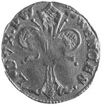 Księstwo Legnicko- Brzeskie- Wacław I 1352- 1364, floren, Aw: Lilia i napis w otoku WENCESL DVX P ..