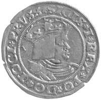 grosz 1528, Toruń, Kurp. 260 R, Gum. 525, T. 2, rzadki, pierwszy portret królewski na monecie gros..