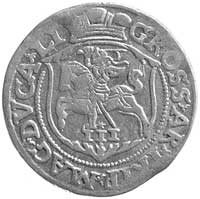 trojak 1563, Wilno, odmiana z małym monogramem królewskim, Kurp. 831 R, Gum. 622