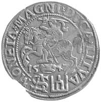 grosz na stopę polską 1547, Wilno, Kurp. 763 R, Gum. 610, lekko wykruszony krążek, patyna