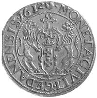 ort 1612, Gdańsk, odmiana z kropką za łapą niedźwiedzia, Kurp. 2236 R2, Gum. 1382, moneta wybita z..