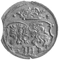trzeciak 1620, Kraków, Kurp. 22 R4, Gum. 1480, T. 10, moneta wybita z końcówki blachy, bardzo rzad..
