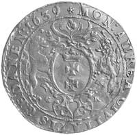 dukat 1639, Gdańsk, H-Cz. 1802 R2, Fr. 15, minimalne uszkodzenie krążka, złoto, 3.44 g