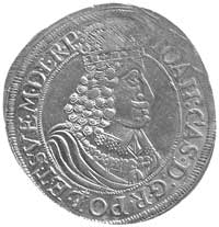 ort 1654, Toruń, Kurp. 992 R1, Gum. 1943, T. 5, moneta niedokładnie odbita, wada blachy, rzadka