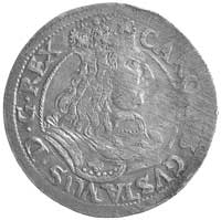 ort 1657, Elbląg, na awersie popiersie króla Karola X Gustawa, H-Cz. 8313 R5, Ahlström 56 a, ładny..