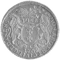 30 groszy (złotówka) 1762, Gdańsk, Kam. 989 R1, ładnie zachowana