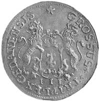 trojak 1755, Gdańsk, Kam. 935 R2, Merseb. 1803, bardzo ładny egzemplarz