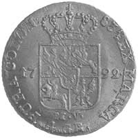 złotówka 1792, Warszawa, Plage 300, minimalnie justowana, bardzo ładny egzemplarz