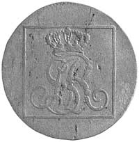 grosz srebrny 1780, Warszawa, Plage 229, bardzo rzadki