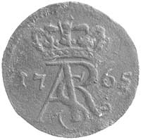 szeląg 1765, Toruń, Plage 508, T. 4, rzadka mone