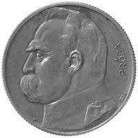 5 złotych 1934, Piłsudski-Orzeł Strzelecki, wypukły napis PRÓBA, Parchimowicz P-146a, wybito 100 s..