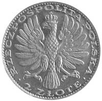 2 złote 1928, Matka Boska z Dzieciątkiem, Parchimowicz P.191, moneta prywatna wybita w Norymberdze..