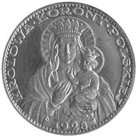 2 złote 1928, Matka Boska z Dzieciątkiem, Parchimowicz P.191, moneta prywatna wybita w Norymberdze..