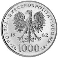 1000 złotych 1982, Szwajcaria, Jan Paweł II, Parchimowicz 338.b, złoto, 3,41 g