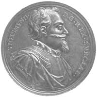 medal sygnowany AK (A. Karsteen), bez daty, wybity z okazji utraty tronu szwedzkiego przez króla Z..