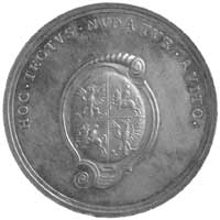 medal sygnowany AK (A. Karsteen), bez daty, wybity z okazji utraty tronu szwedzkiego przez króla Z..