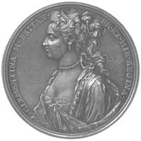 medal autorstwa Otto Hammeraniego wybity na pamiątkę ucieczki księżniczki Klementyny Sobieskiej z ..