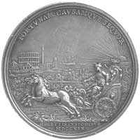 medal autorstwa Otto Hammeraniego wybity na pamiątkę ucieczki księżniczki Klementyny Sobieskiej z ..