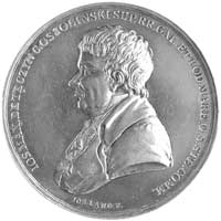 medal autorstwa J. Langa poświęcony Józefowi Ossolińskiemu wybity w 1817 r. z okazji utworzenia pr..