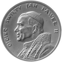 papież Jan Paweł II- I Pielgrzymka do Polski- medal autorstwa Stanisławy Wątróbskiej 1979 r., Aw: ..