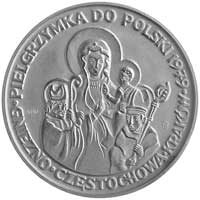 papież Jan Paweł II- I Pielgrzymka do Polski- medal autorstwa Stanisławy Wątróbskiej 1979 r., Aw: ..