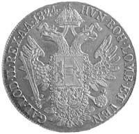 Franciszek I 1792- 1835, talar 1824, Krzemnica, Aw: Głowa, Rw: Orzeł cesarski, Herinek 316
