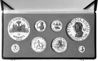 zestaw 5 sztuk monet złotych: 1.000 gourdes 1967
