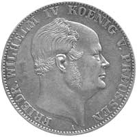 Fryderyk Wilhelm IV 1840- 1861, talar 1860, Berlin, Aw: Głowa, Rw: Orzeł, Thun 262