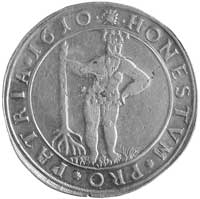 Henryk Juliusz 1598- 1613, talar 1610, Zellerfeld, Aw: Wielopolowa tarcza herbowa, Rw: Dziki człow..