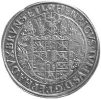 Henryk Juliusz 1598- 1613, talar 1610, Zellerfeld, Aw: Wielopolowa tarcza herbowa, Rw: Dziki człow..