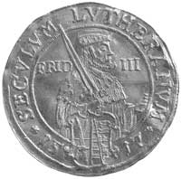 Jan Jerzy 1611- 1656, dukat 1617, Aw: Półpostać księcia Jana Jerzego, Rw: Półpostać Fryderyka III,..