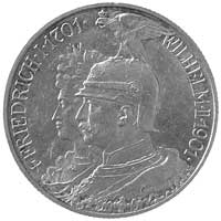 Wilhelm II 1888- 1918, zestaw monet 2 i 5 marek 1901, J.105 i 106, wybite dla uczczenia 200-lecia ..