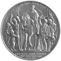 zestaw monet pamiątkowych 2 i 3 marki 1913, J. 109 i 110, łącznie 2 sztuki