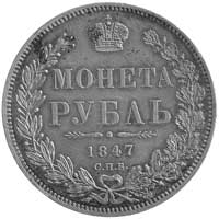 rubel 1847, Petersburg, Uzdenikow 1648, patyna