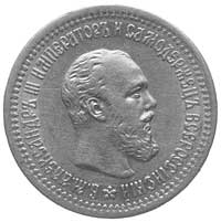 5 rubli 1889, Petersburg, Fr.151, Uzdenikow 301, złoto, 6.44 g