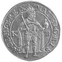 dukat 1617, Krzemnica, Aw: Cesarz stojący w prawo i napis w otoku, w polu K-B, Rw: Madonna z Dziec..