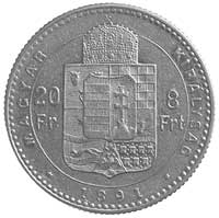 8 florenów = 20 franków 1891, Krzemnica, Fr.87, 