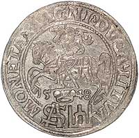 grosz na stopę polską 1548, Wilno, Kurp. 764 R, Gum. 610, ładnie zachowany egzemplarz z wyraźnym p..