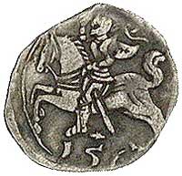 denar 1563, Wilno, Kurp. 649 R3, Gum. 594, T. 12, rzadki