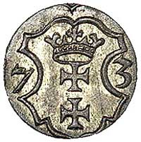 denar 1573, Gdańsk, Kurp. 1001 R2, Gum. 656, mon