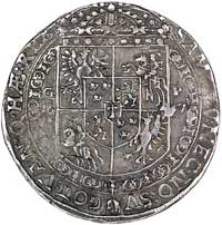 talar 1647, Kraków, H-Cz. 1868 R5, T. 50, minimalna wada blachy, rzadka moneta ze starą patyną