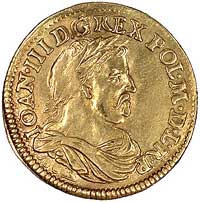 dukat 1677, Gdańsk, H-Cz. 2437 R2, Fr. 36, złoto, 3.42 g