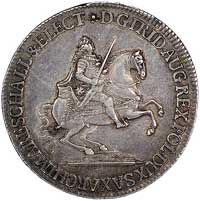 półtalar wikariacki 1741, Drezno, Kam. 1521 R2, Merseb. 1698, moneta ładnie zachowana, stara patyna