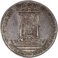 półtalar wikariacki 1741, Drezno, Kam. 1521 R2, Merseb. 1698, moneta ładnie zachowana, stara patyna