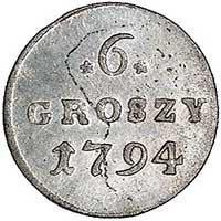 6 groszy 1794, Warszawa, Plage 207, drobna wada 