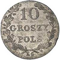 10 groszy 1831, Warszawa, odmiana łapy orła zgięte, Plage 279, rzadkie